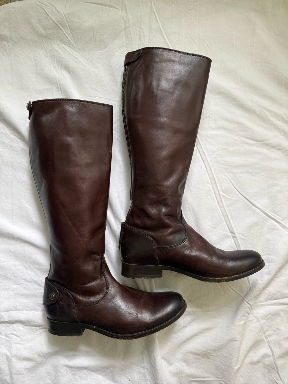 Frye Tall Leather Riding Boots - Brown - Picture 4 of 16